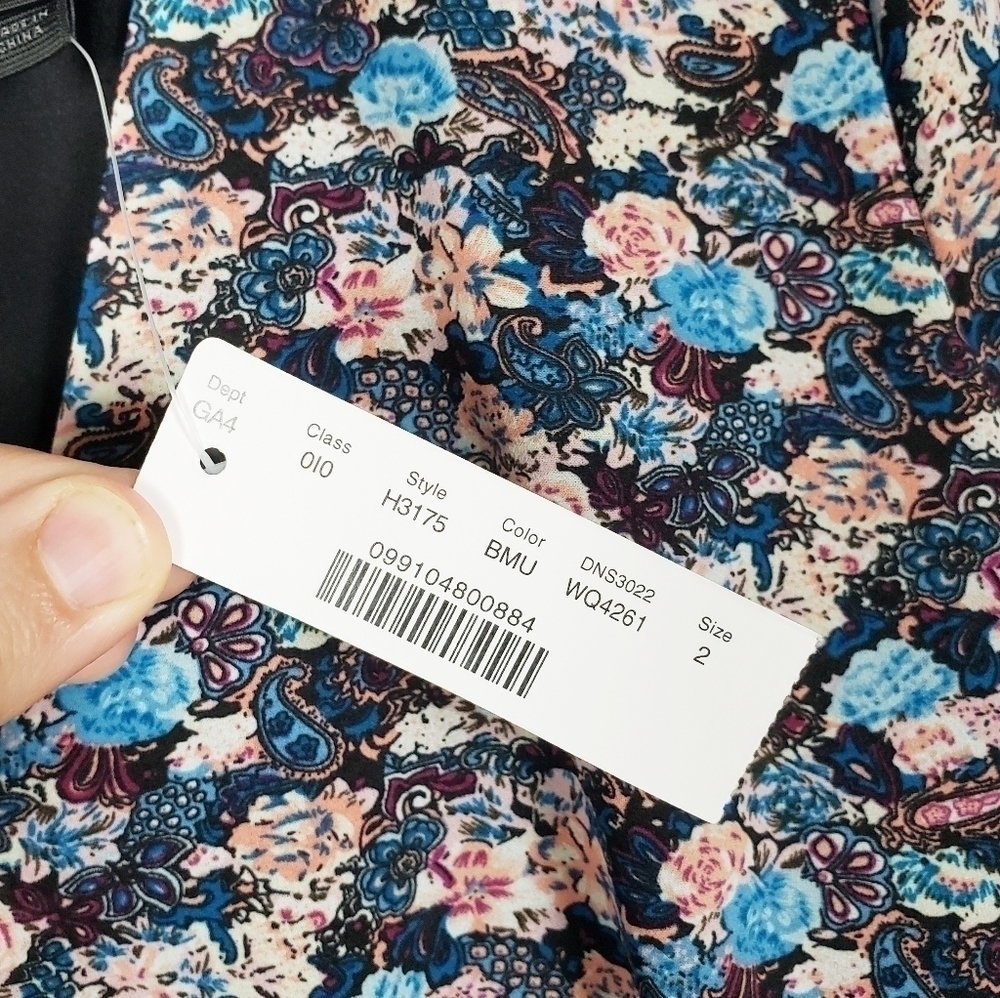 J. CREW Ruffle Hem Dress in Paisley Floral - Picture 5 of 6